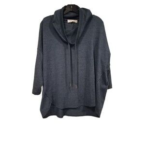Workshop Republic blue cowl neck pullover